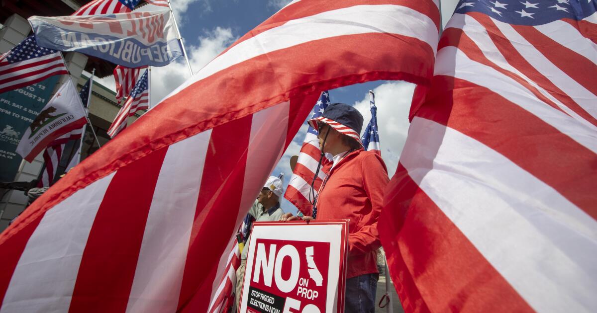 Los aspirantes al gobernador de California defienden a Gerrymander demócrata