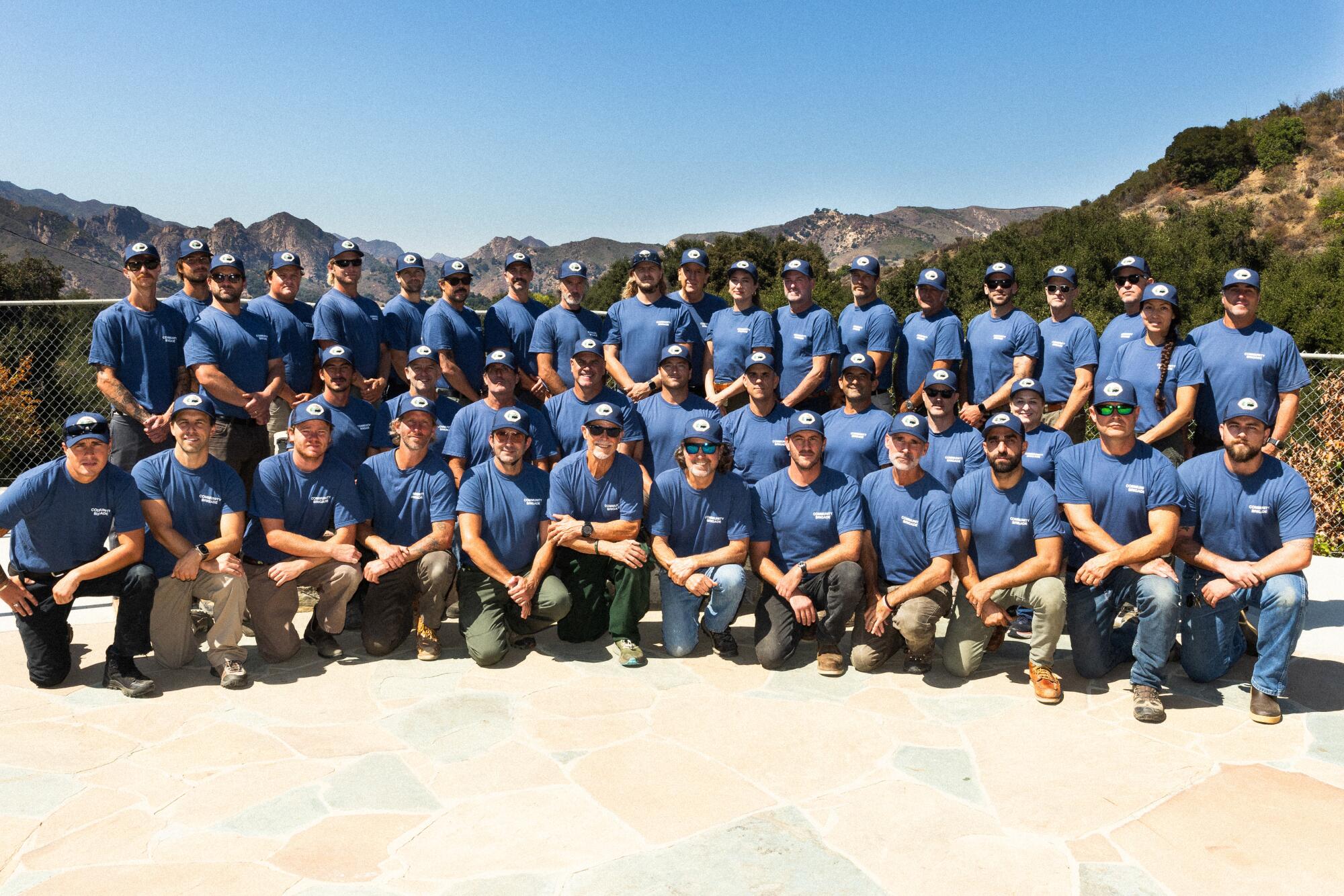 Integrantes de la Brigada Comunitaria