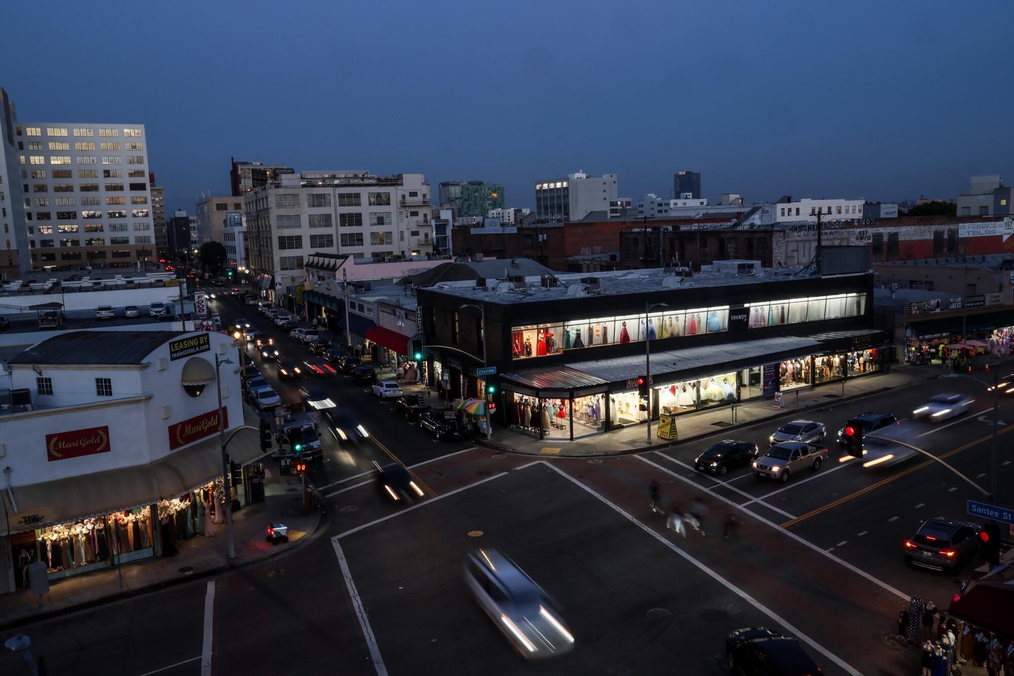 El distrito de la moda del centro de Los Ángeles